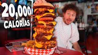 El restaurante con MÁS CALORÍAS en el mundo  ¡Todo es gigante 🍔😱 [upl. by Arretahs]