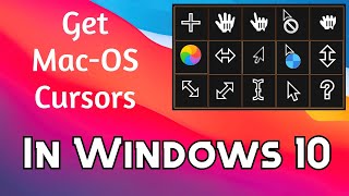 Get MacOS 4K Cursors in Windows 10  Without Any Software  Till 200 scaling [upl. by Adnolohs784]