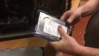 How to removeinstall a Hard drive in a Dell 990 Mini Tower [upl. by Ymor567]