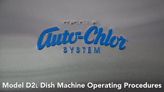 D2L Dish Machine Operational Procedure [upl. by Sualohcin521]