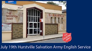 Hurstville Salvation Army 19th July English Service [upl. by Aurea]