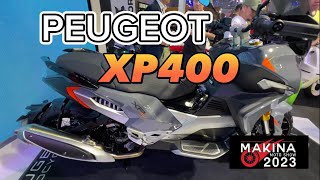 PEUGEOT NEW XP400 ADV Scooter  MAKINA Motor Show 2023 [upl. by Lladnor]