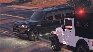 Black scorpio fully modified  SCORPIO VS POLICE [upl. by Earaj]