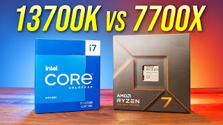 Intel Core i713700K vs AMD Ryzen 7 7700X  Which CPU is Best [upl. by Etnoel291]