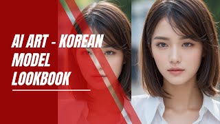 AI ART KOREAN MODEL FASHION LOOKBOOK VIDEO HD 4K [upl. by Ocirne]