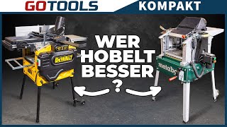 Das Duell der Dickenhobel  Metabo VS DeWalt  Der Vergleichstest [upl. by Talbot]