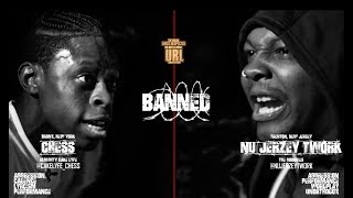 BANNED NU JERZEY TWORK VS CHESS RAP BATTLE  URLTV [upl. by Sharla531]