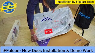 iFFALCON by TCL S53 32 inch Smart LED TV iFF32S53  Installation amp Demo by Flipkart Team [upl. by Rehptosirhc]