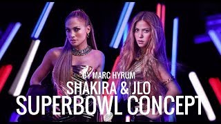 Shakira amp Jlo SuperBowl LIV Concept Live Version [upl. by Ahsenrad]