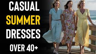 20 Casual Summer Dresses for Women Over 40 [upl. by Siana312]