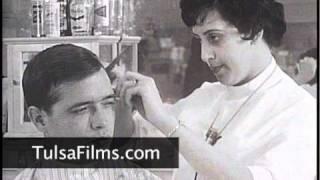 MUST SEE  WOMAN BARBER FEATURE NEWS STORY 1965 Tulsa Oklahoma [upl. by Canica]