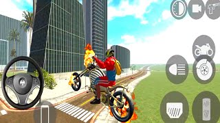 Ultimate Gost Rider Bike Driving Gameplay 💀  Indian Bike Driving 3D Games  Bike Games [upl. by Corette]