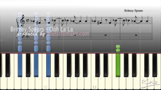 Britney Spears  Ooh La La  Music Sheets  Piano Tutorial [upl. by Aivilys936]