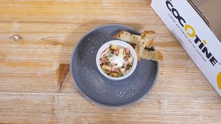 FiersdeCuisiner Oeuf Poché façon Cocotte avec Sauce Béchamel [upl. by Gawlas990]