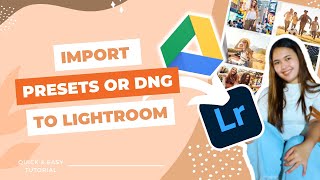 HOW TO IMPORT PRESETS FROM GOOGLE DRIVE TO LIGHTROOM APP MOBILE  EASY TUTORIAL [upl. by Atinwahs]