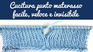 Cucitura punto materasso facile veloce e invisibile [upl. by Thun]