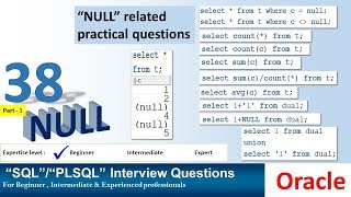 Oracle PL SQL interview question NULL and Arithmetic operation [upl. by Rudyard]