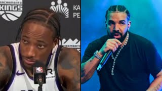 DeMar DeRozan speaks on Drake saying he’d pull down his banner if Toronto put it up [upl. by Mcgraw238]