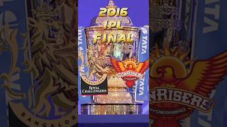 2016 ipl final rcb vs srh 🏏 viral shortvideo cricket ipl rcbvssrh ipl2016 rcb srh tataipl [upl. by Henning]