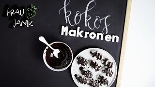 Kokosmakronen vegan  3 Zutaten ohne Eiweiß amp ohne Haushaltszucker [upl. by Harbert]