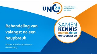 UNC ZH Webinar Behandeling valangst bij ouderen na heupbreuk [upl. by Pisarik556]