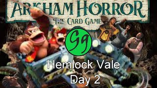 GG Plays Arkham Horror LCG Hemlock Vale day 2 [upl. by Eniortna]