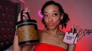 ASMR  Purse Collection 👛 Tapping Scratching Whisper Rambles ✨ [upl. by Elleahcim]