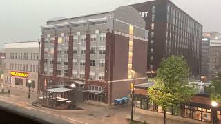 INSANE SIREN AMBIENCE  IOWA CITY IA SEVERE THUNDERSTORM WARNING  WHELEN AND ASC HARMONY AND ECHO [upl. by Halivah301]