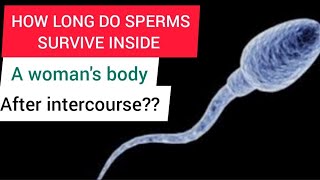 How long do sperms live inside a womans body [upl. by Frey]