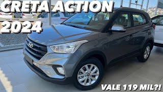 Hyundai Creta Action 2024  O Creta de entrada vale 119 MIL Reais 4K [upl. by Dajma]