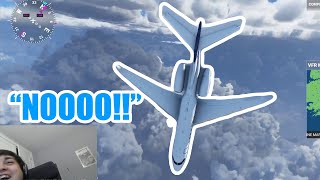 FUNNIEST TWITCH STREAMER CRASHES IN MICROSOFT FLIGHT SIMULATOR 2020  Flight Simulator Highlights [upl. by Nnyl]