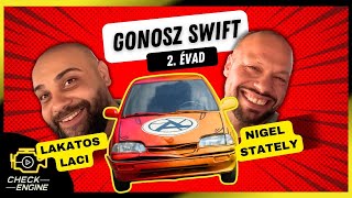 Lakatos Laci és Nigel Stately a Gonosz Swiftben  Check Engine Gonosz Swift [upl. by Poore]