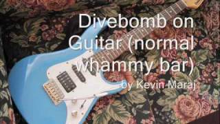 Divebomb on a normal whammy bar [upl. by Eetnom]