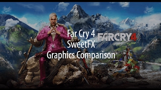 Far cry 4 SweetFX Graphics Comparison Side By Side  Vibrant Realism 60FPS [upl. by Lepp]