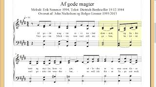 Melodie Erik Sommer original quotAf gode magter – Med hjärtats tillitquot  By gentle gracious Powers [upl. by Fi116]