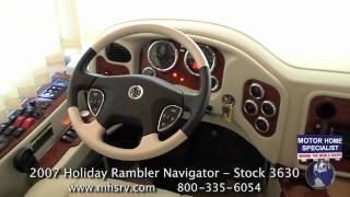 Used 2007 Holiday Rambler Navigator Used RV for Sale at Motor Home Specialist  SOLD [upl. by Mialliw]