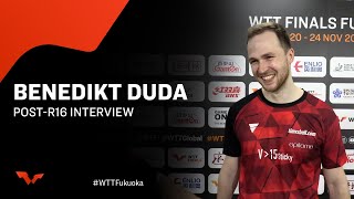 Benedikt Duda PostR16 Interview  WTTFukuoka 2024 [upl. by Yoral598]