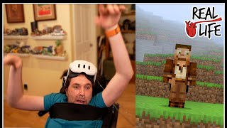 Minecraft Wheelchair VR Gone Wrong  Real Life SMP [upl. by Aniretak]