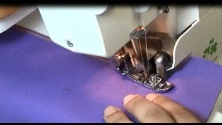 SiRUBA HSO747D Serger Operation Demo [upl. by Sylvie]