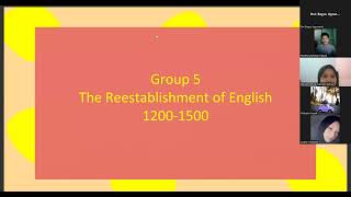 Group 5  The Reestablishment of English 12001500 [upl. by Amerigo206]