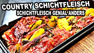 Country Schichtfleisch das beste Rezept genial anders The BBQ BEAR [upl. by Sellma]