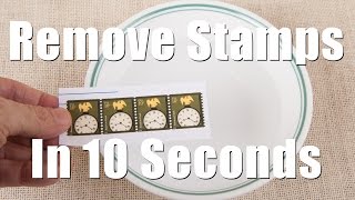 Remove Postage Stamps From Envelops in 10 Seconds [upl. by Cockburn]