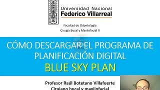 Cómo descargar el programa Blue Sky Plan Tutorial [upl. by Grove]