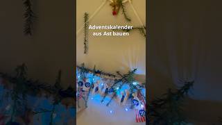 Adventskalender basteln  Kinder  DIY  Birkenast  24 Kleinigkeiten  GrubenfuchsApp [upl. by Yelyab]