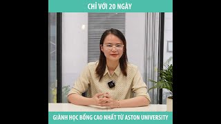 Tạ Thảo Nguyên  Học bổng cao nhất Aston University [upl. by Lindsy]