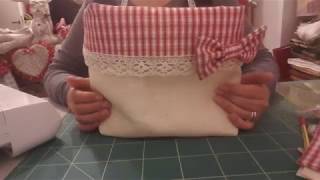 🎁🧵✂️ strepitoso Cestino in juta country  facilissimo Tutorial passo passo da fare in pochi minuti [upl. by Albric]