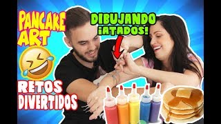 DIBUJANDO CON PANCAKE  RETOS DIVERTIDOS  Con SandraCiresArt [upl. by Rauscher566]