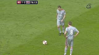 Fabio Aurelio makes Van der Sar unable to move  Stunning Freekick  Man Utd vs Liverpool [upl. by Feliks]