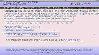 Crossword Solver [upl. by Noseimaj936]