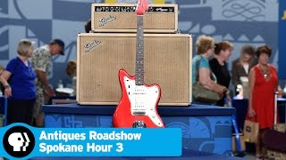 ANTIQUES ROADSHOW  1964 Fender Jazzmaster with Bandmaster Amp  Spokane Hr 3 Preview  PBS [upl. by Okuy253]